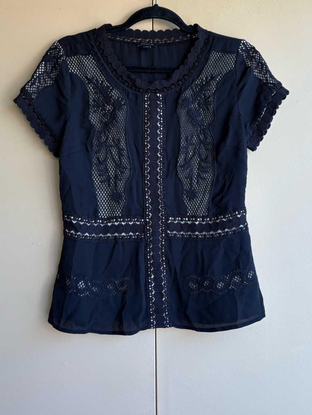 Ann Taylor lace sheer top